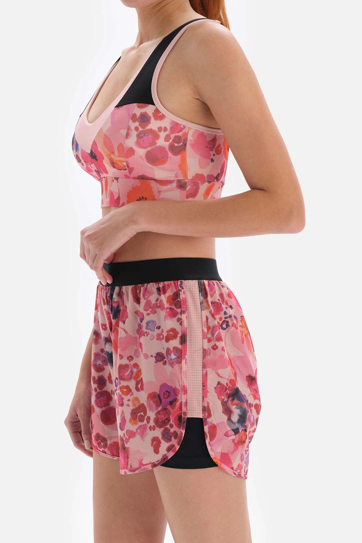 Pembe Dagi Active Desenli Taytlı Şort