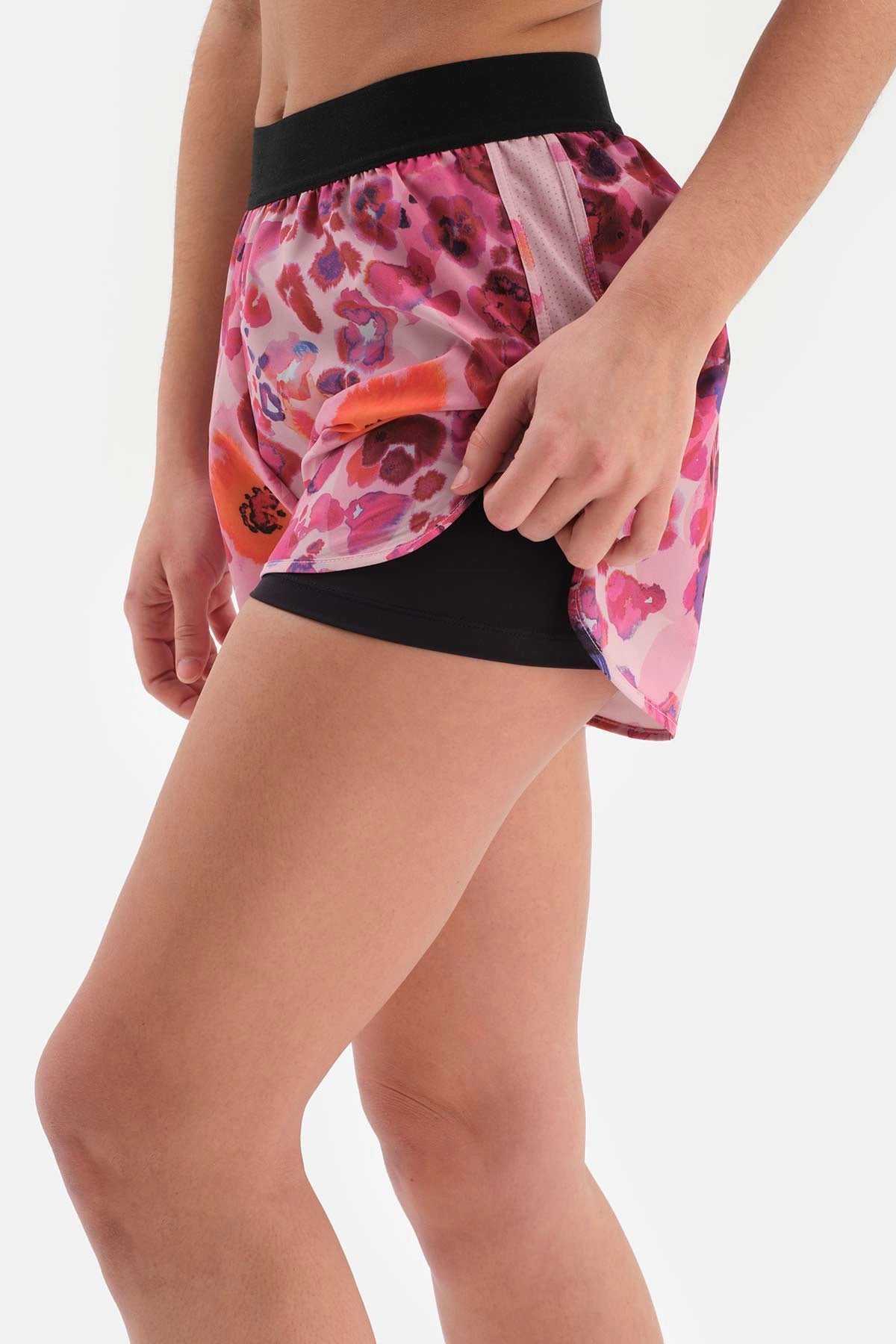 Pembe Dagi Active Desenli Taytlı Şort