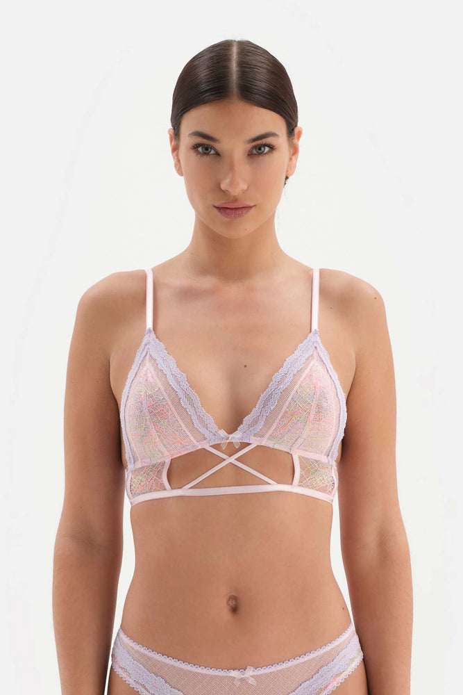 Pembe Aksesuar Detaylı Soft Bralet Sütyen