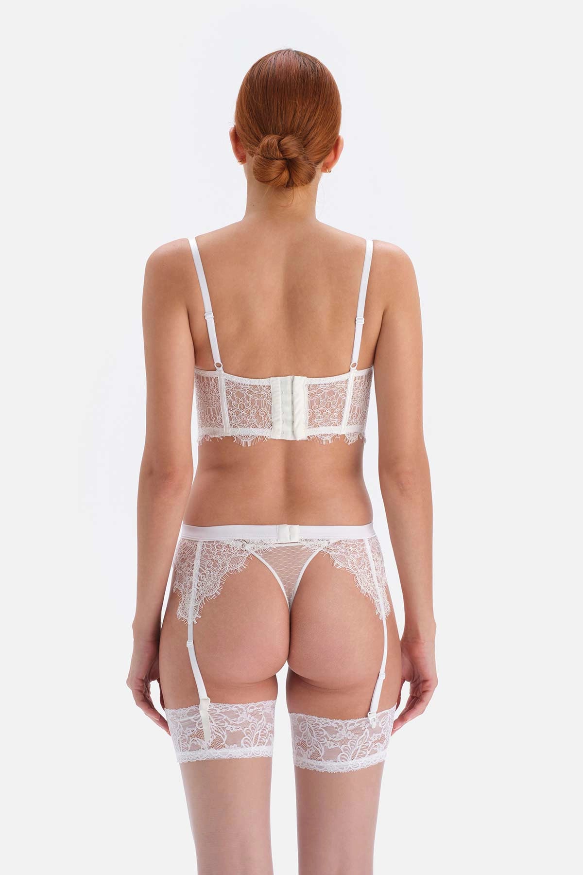 Beyaz Bride Dantel Detaylı Jartiyer