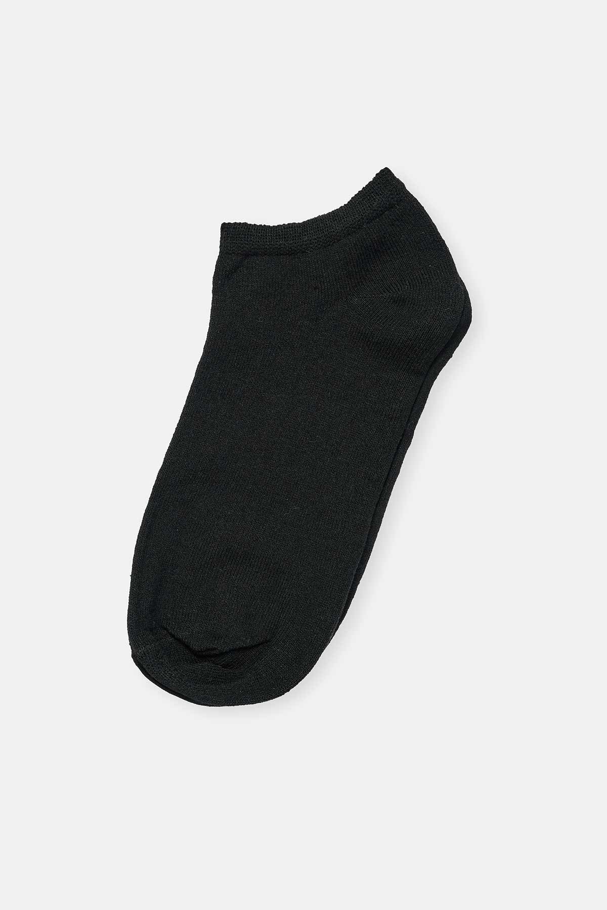 Karışık Karışık Kadın 4'lü Düz Patik Çorap