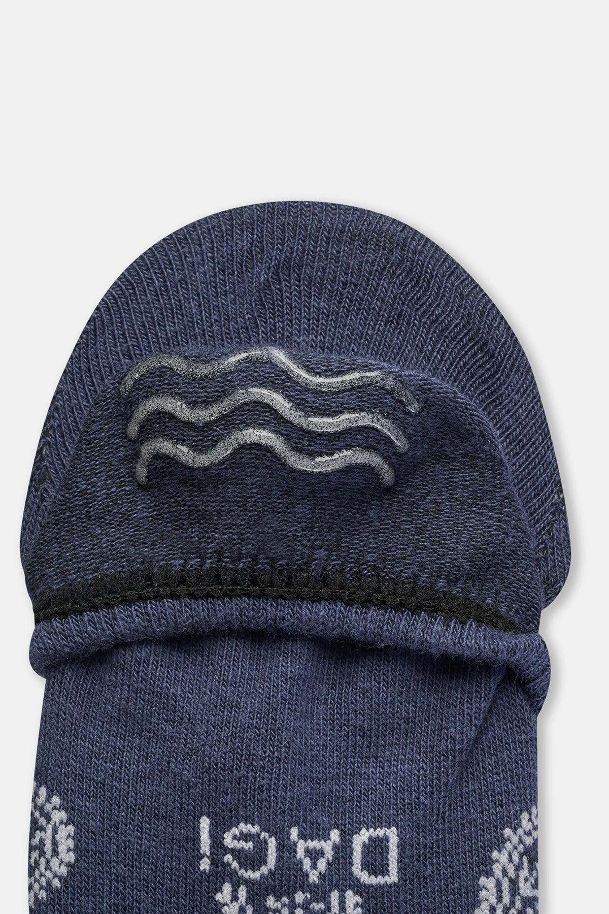 Mavi Kadın Şal Desenli Görünmez Çorap