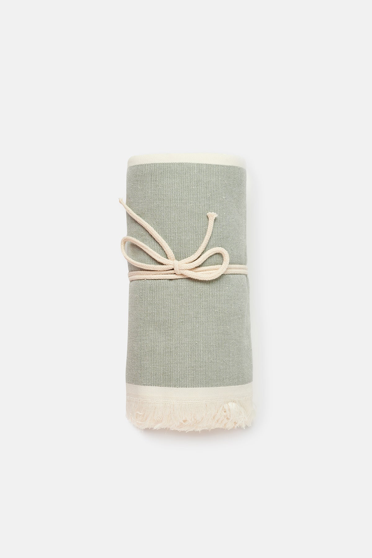 Haki Çizgili Çizgili Çizgili Desenli Havlu Hesteam 85X150