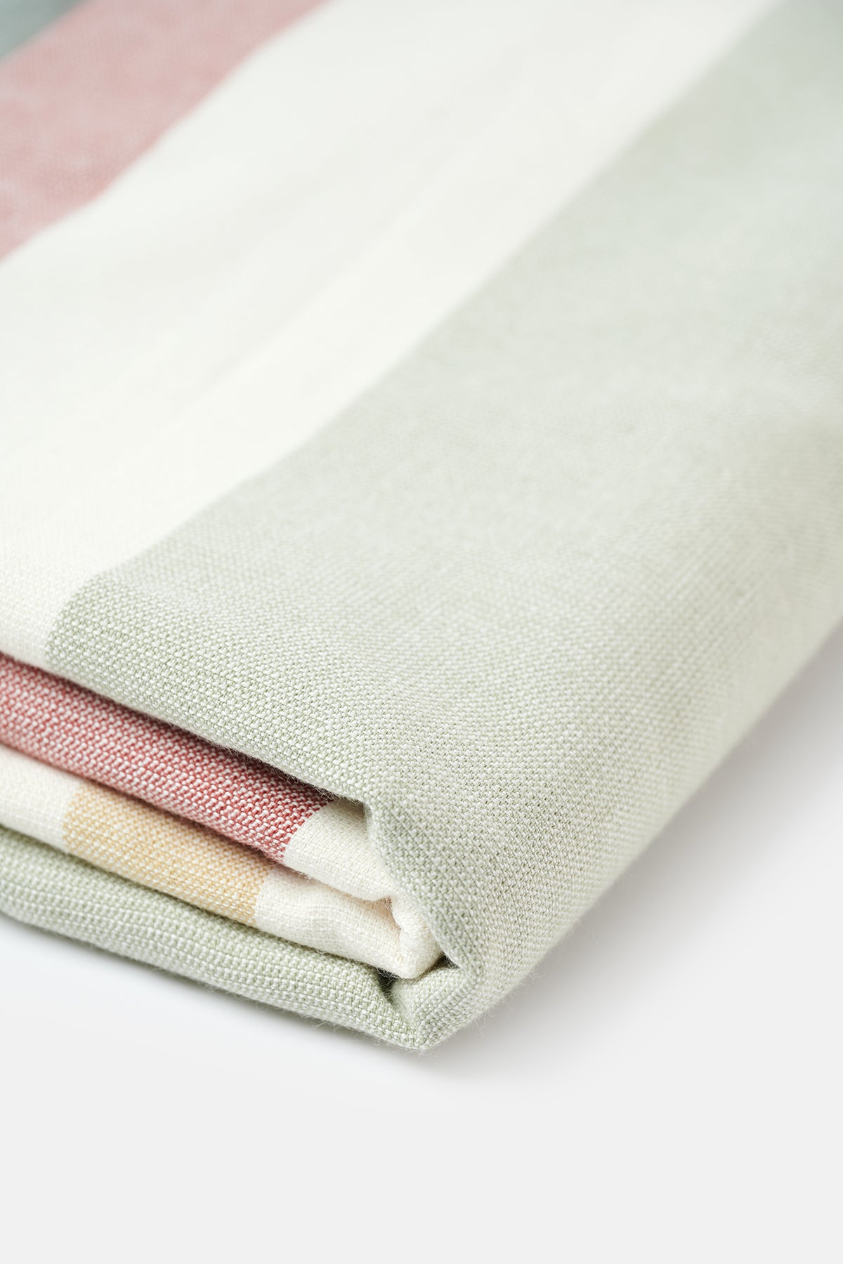 Haki Çizgili Çizgili Çizgili Desenli Havlu Hesteam 85X150