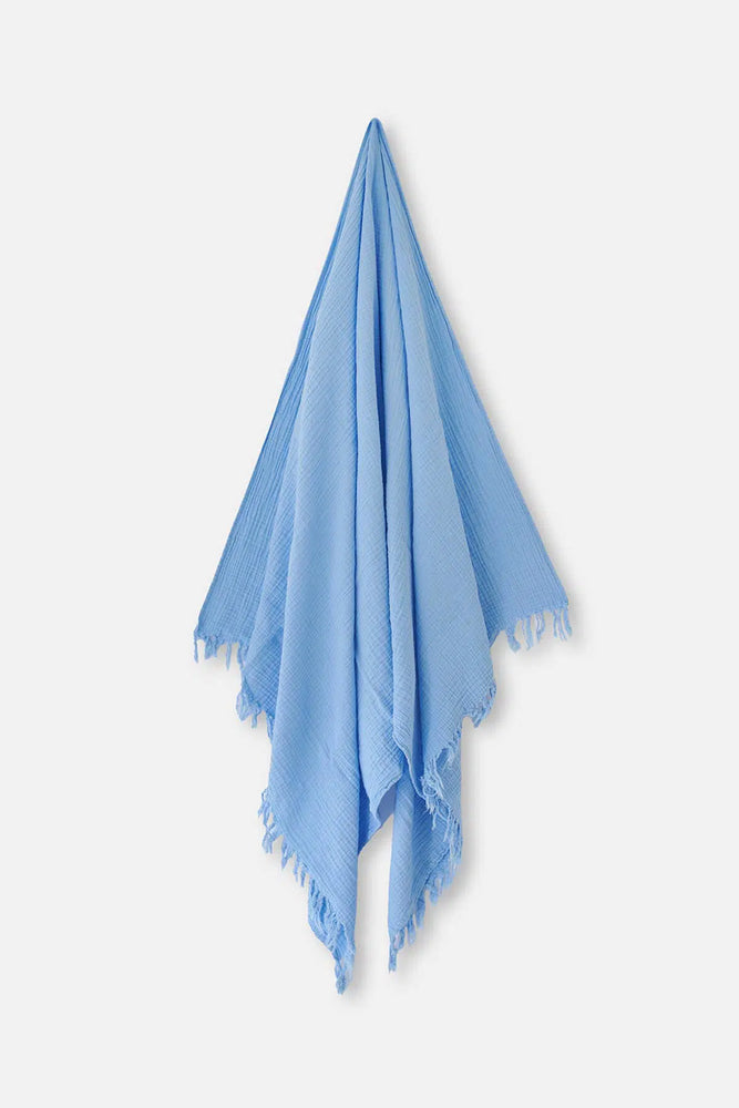 Açıkmavi Müslin Peştemal Düz 85X160