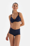 Lacivert Boyshort Bikini Altı
