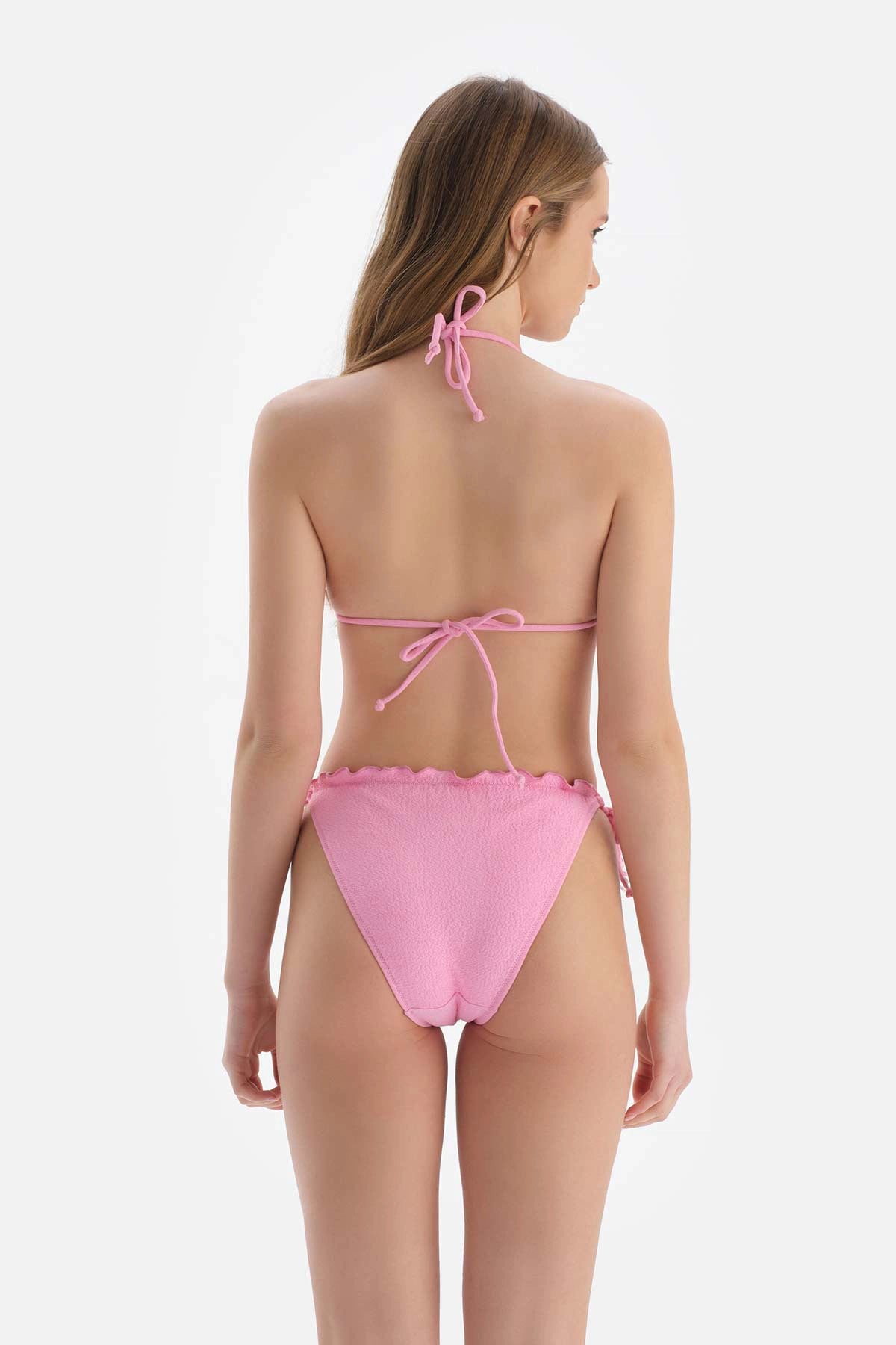 Pembe Spagetti Bikini Altı