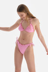 Pembe Spagetti Bikini Altı