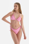 Pembe Spagetti Bikini Altı