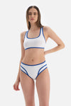 Sax - Beyaz Normal Bel Bikini Altı