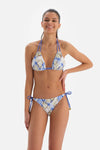 Yeşil - Mavi Spagetti Bikini Alt