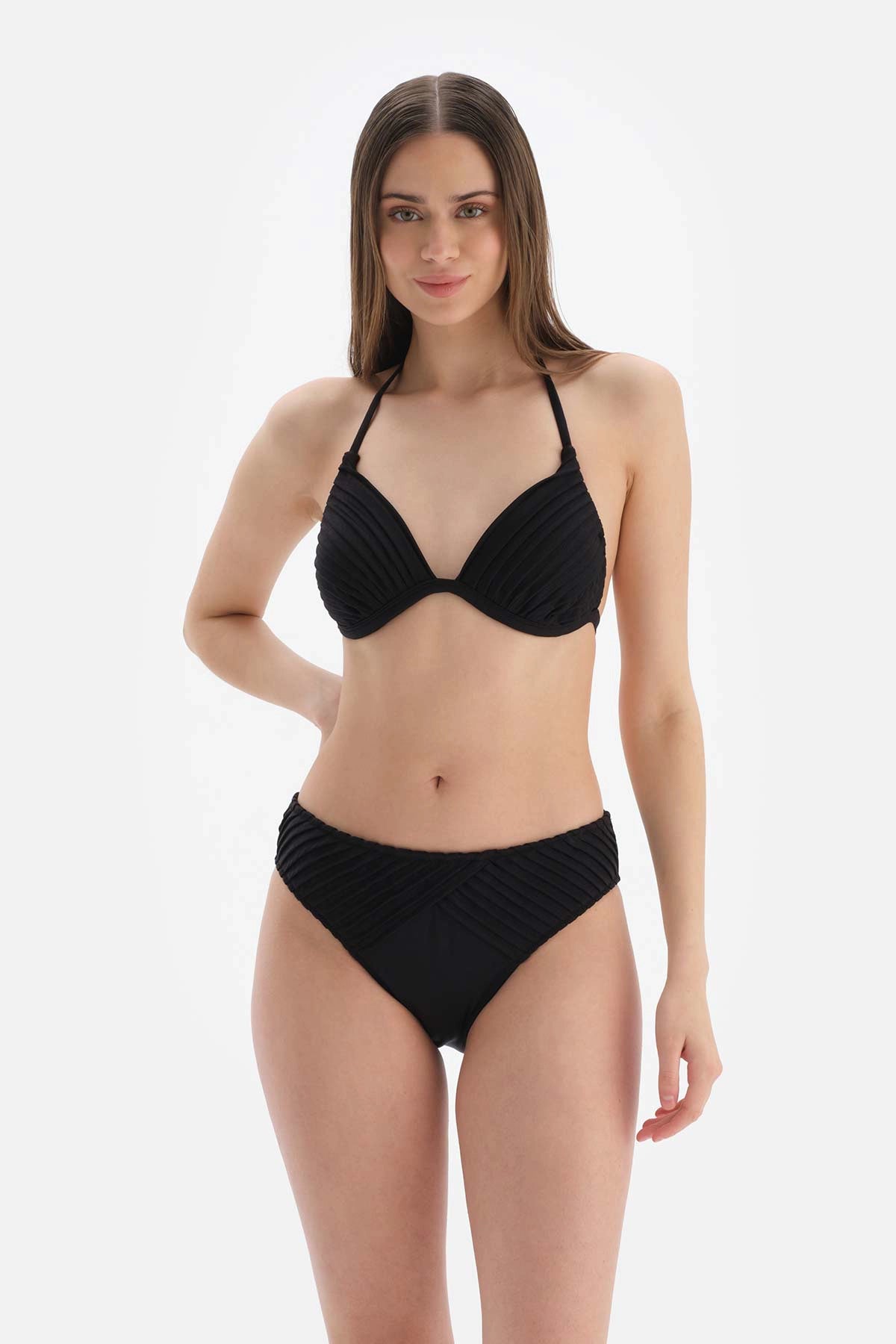 Siyah Yüksek Bel Bikini Altı