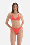 Turuncu Üçgen Küçük Bikini Üstü