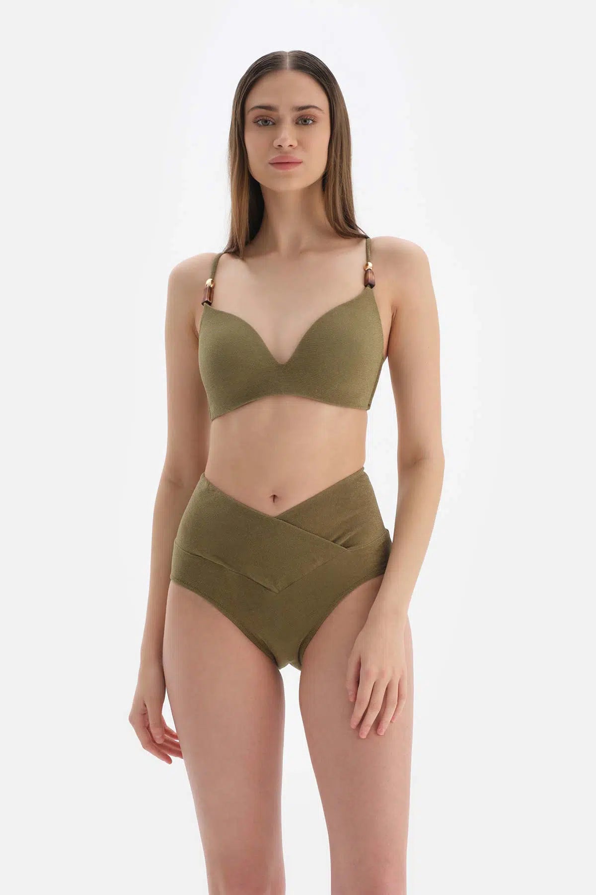 Yeşil Kaplı Bikini Üstü