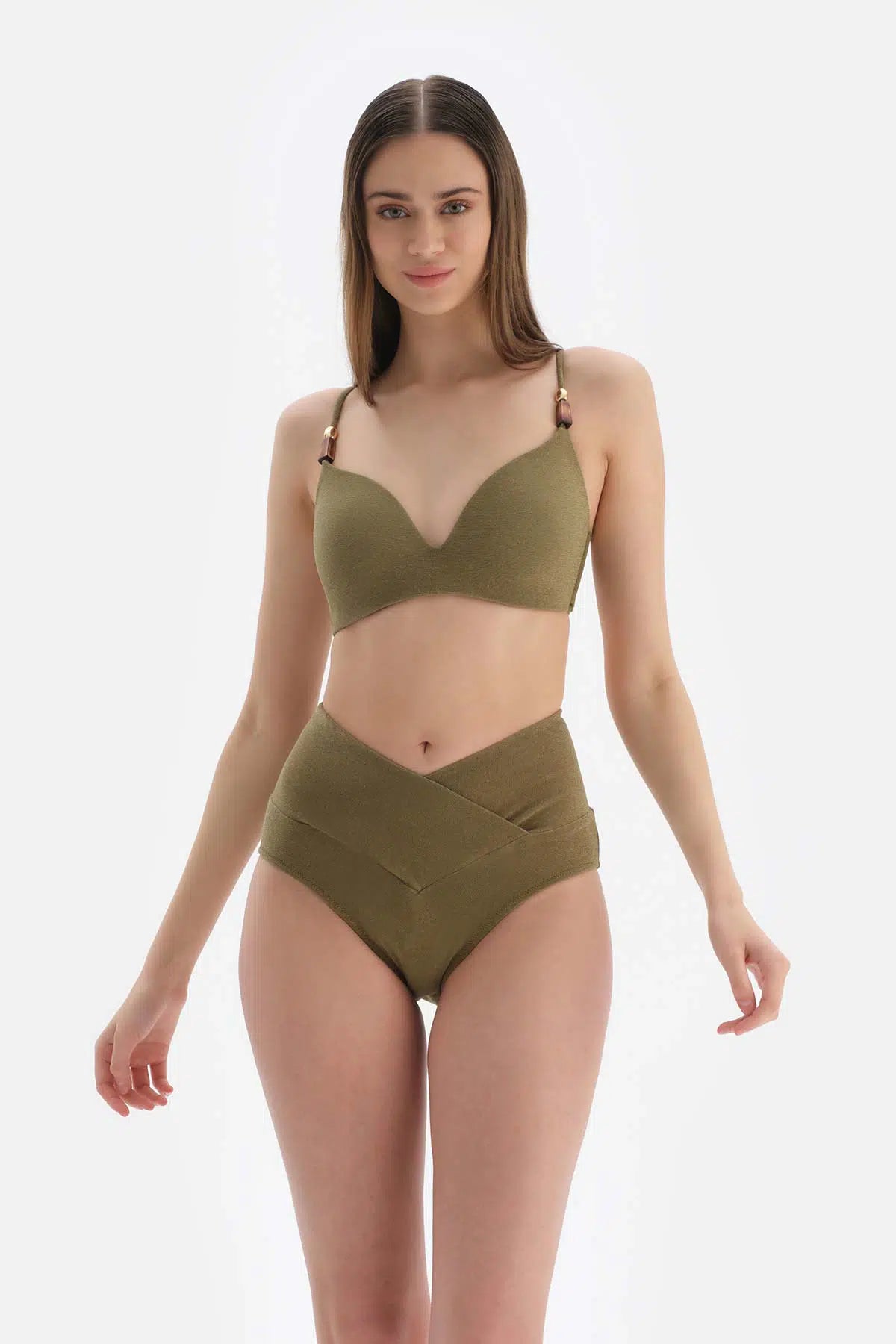 Yeşil Kaplı Bikini Üstü