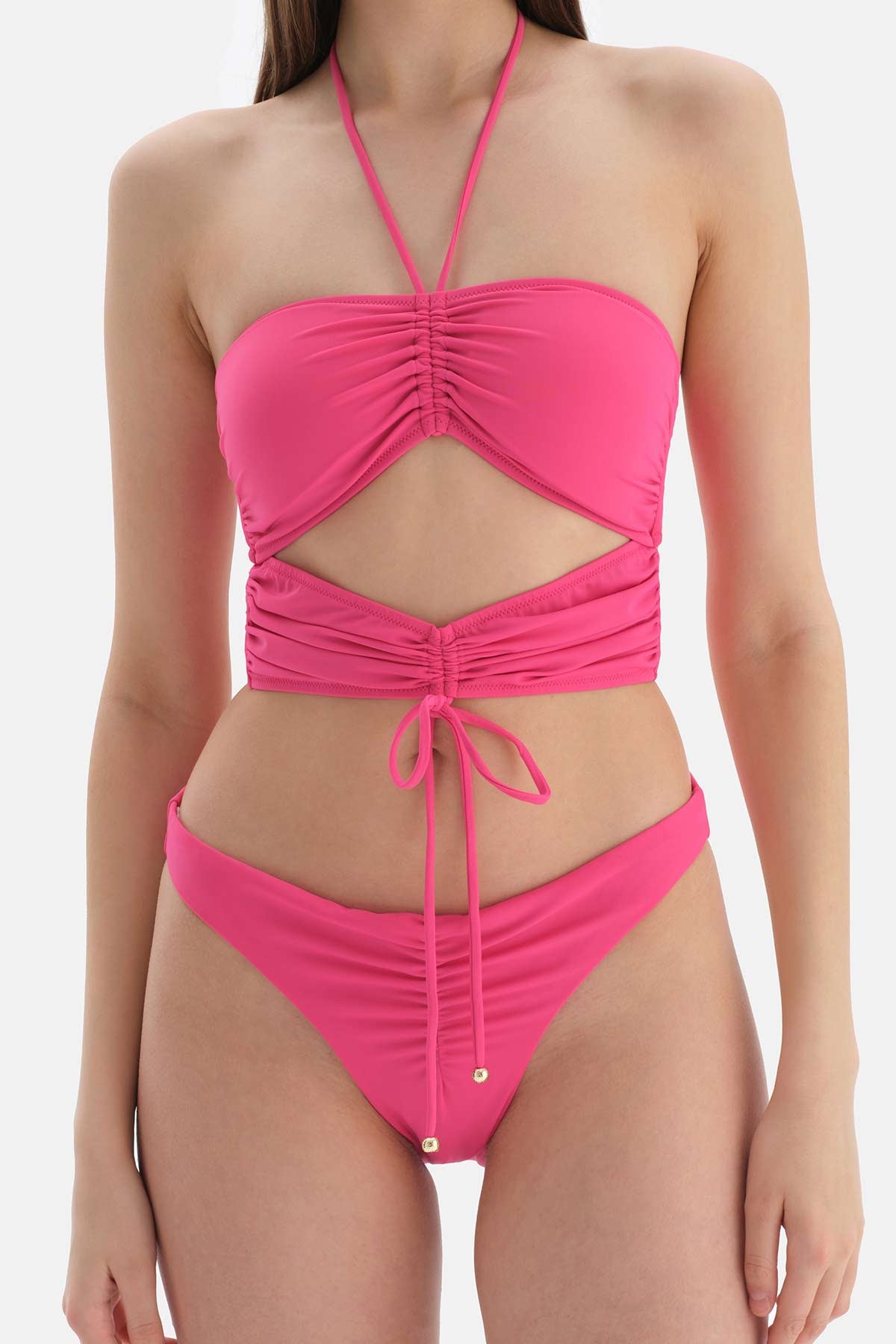 Fuşya Bralet Bikini Üstü