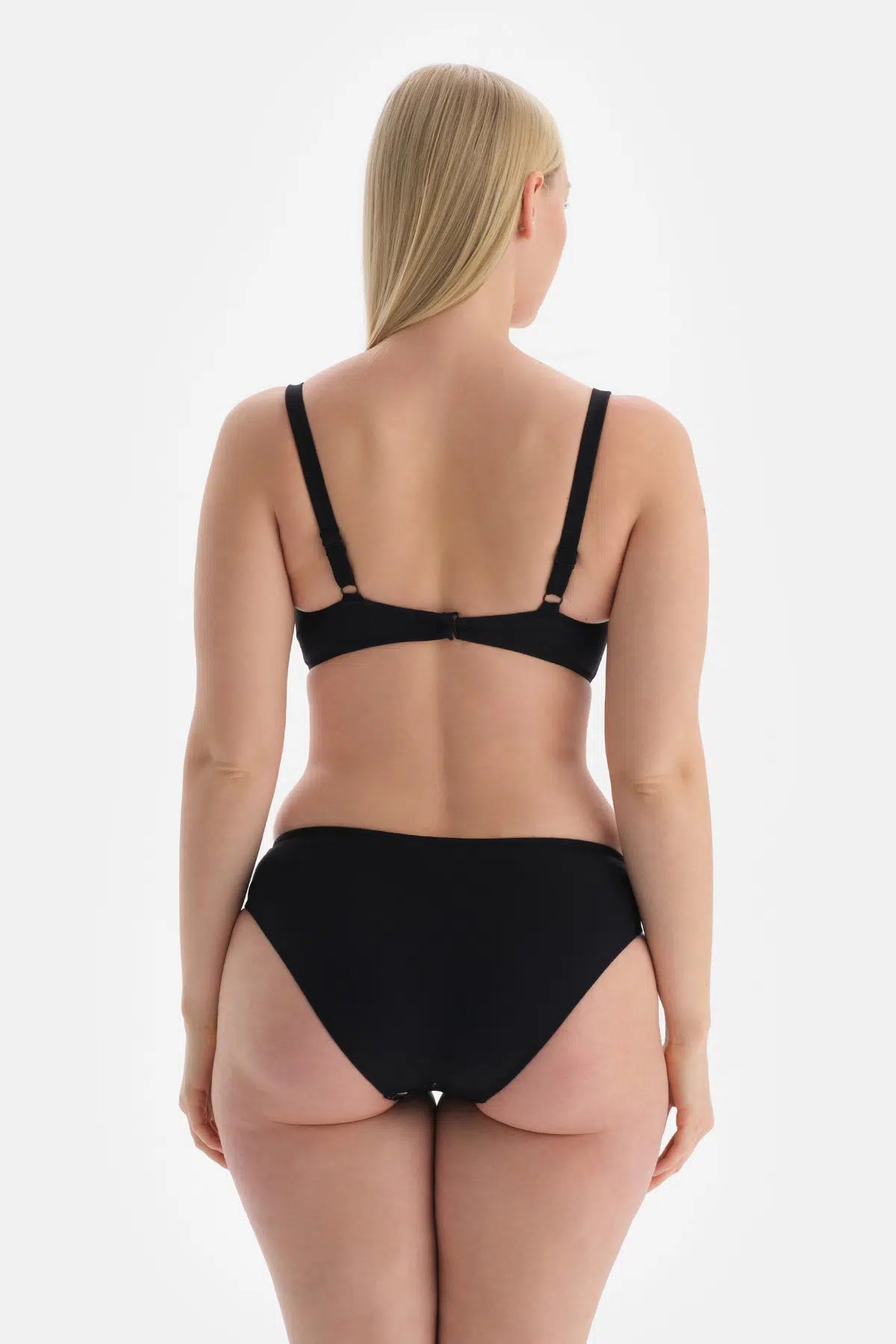 Siyah - Yeşil Korseli Toparlayıcı Bikini Üstü