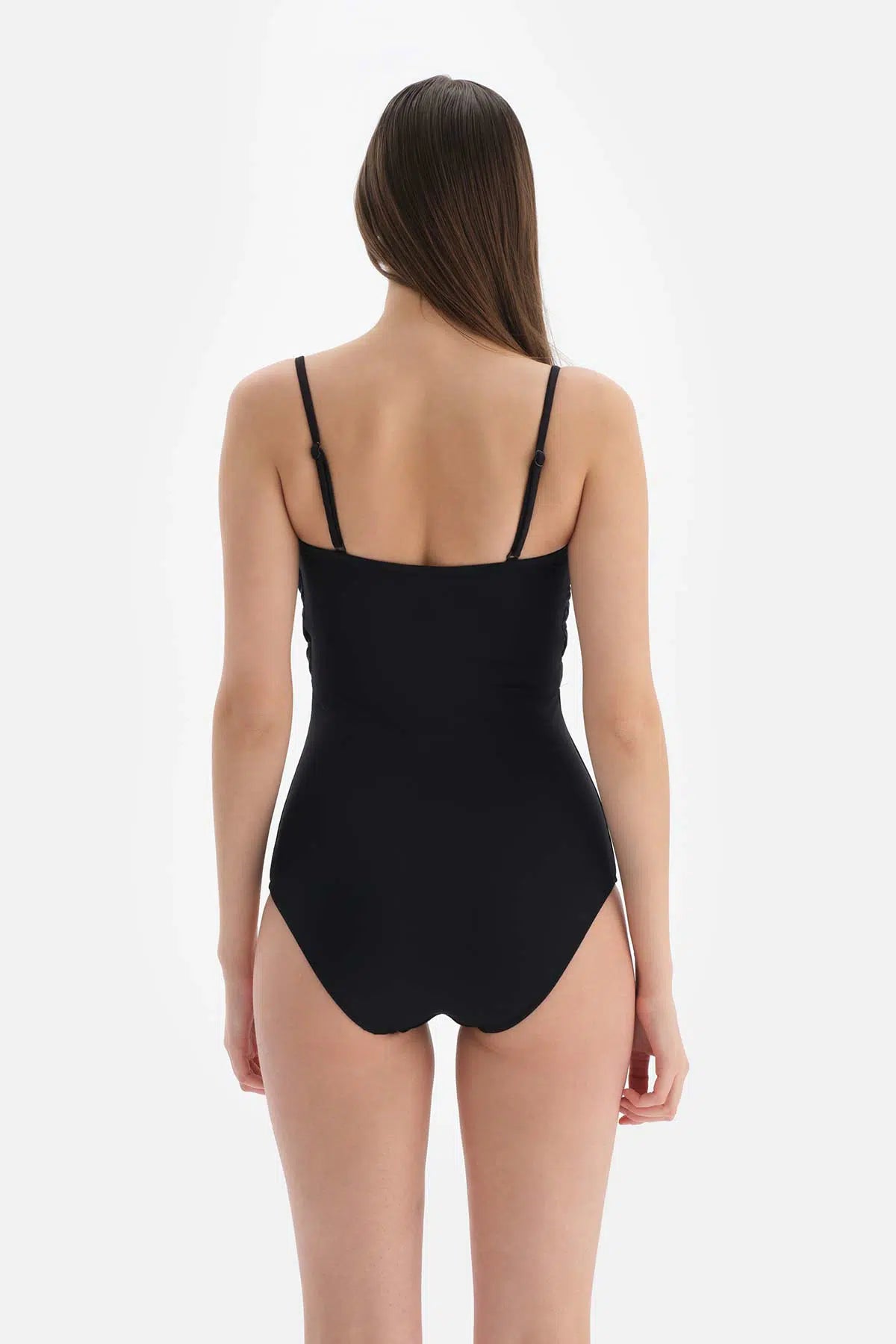 Siyah Balensiz Straplez Mayo