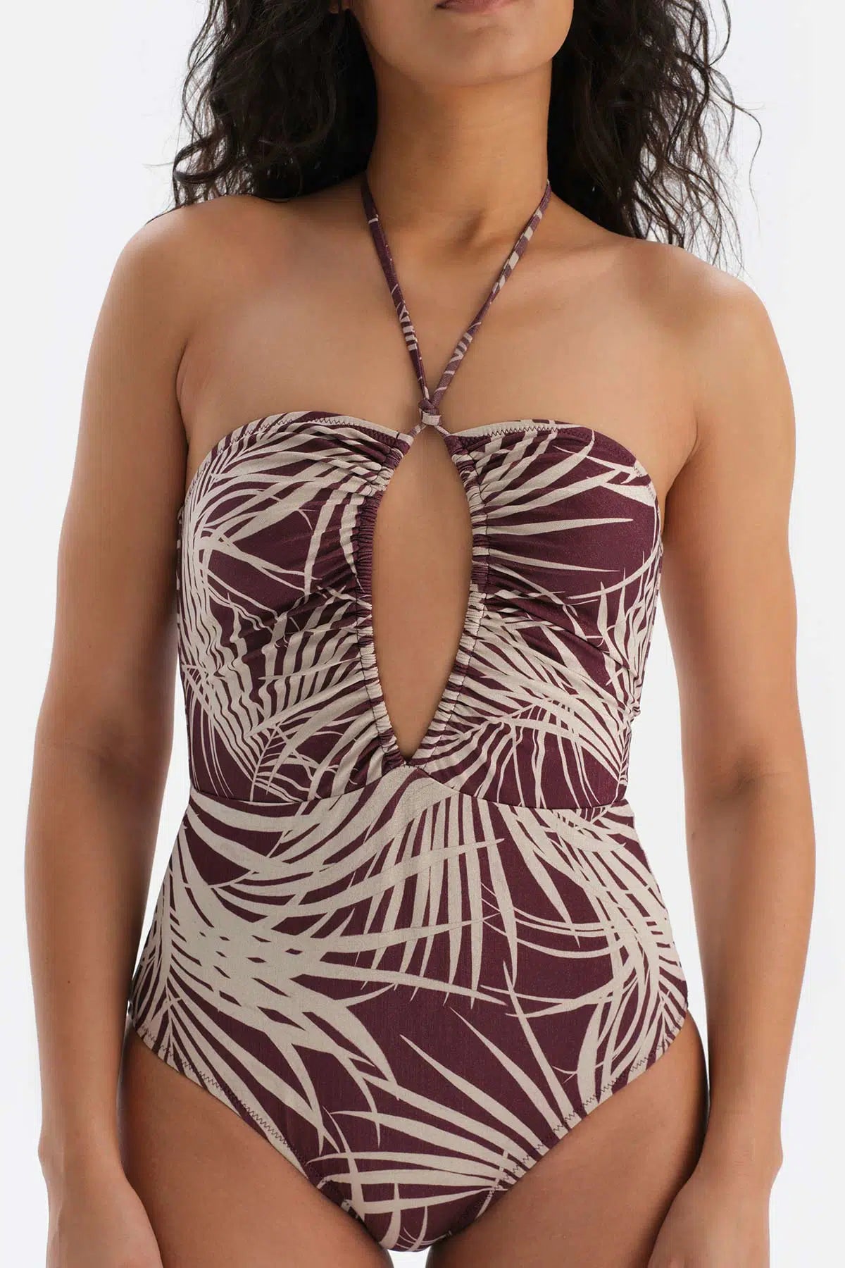 Bordo-Ekru Straplez Mayo