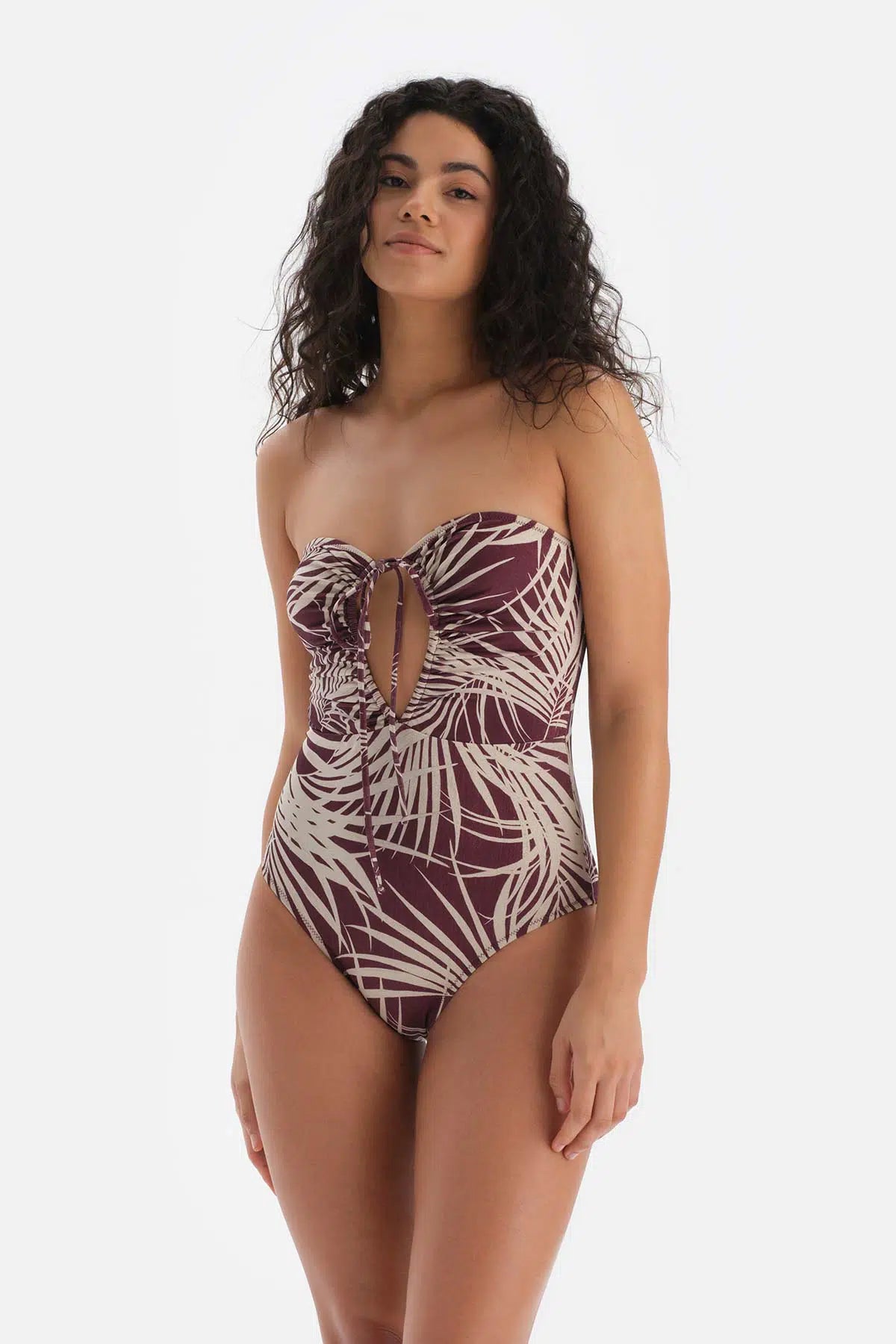 Bordo-Ekru Straplez Mayo