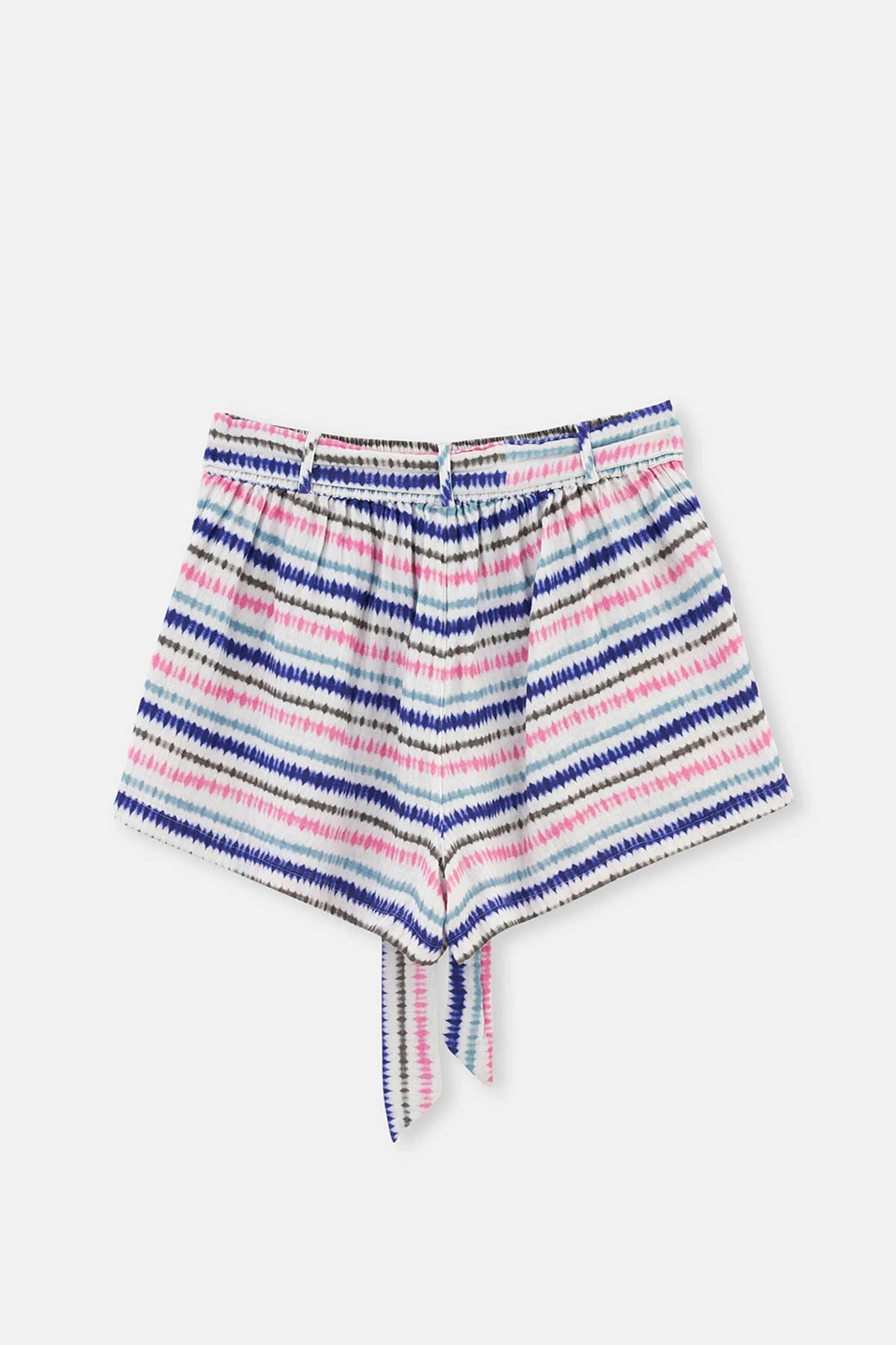 Pembe-Mavi Müslin Şort