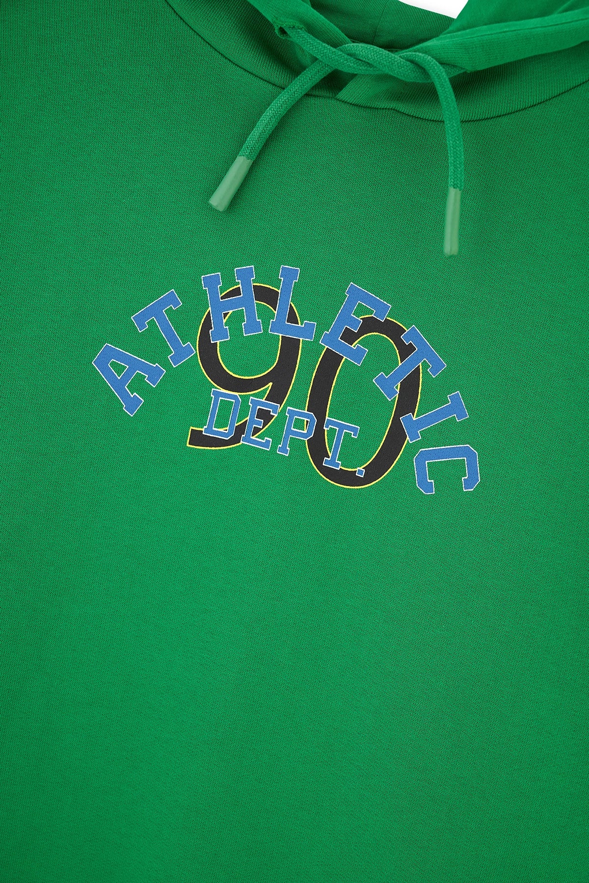 Yeşil Kapüşonlu Slogan Baskılı Unısex Sweatshırt