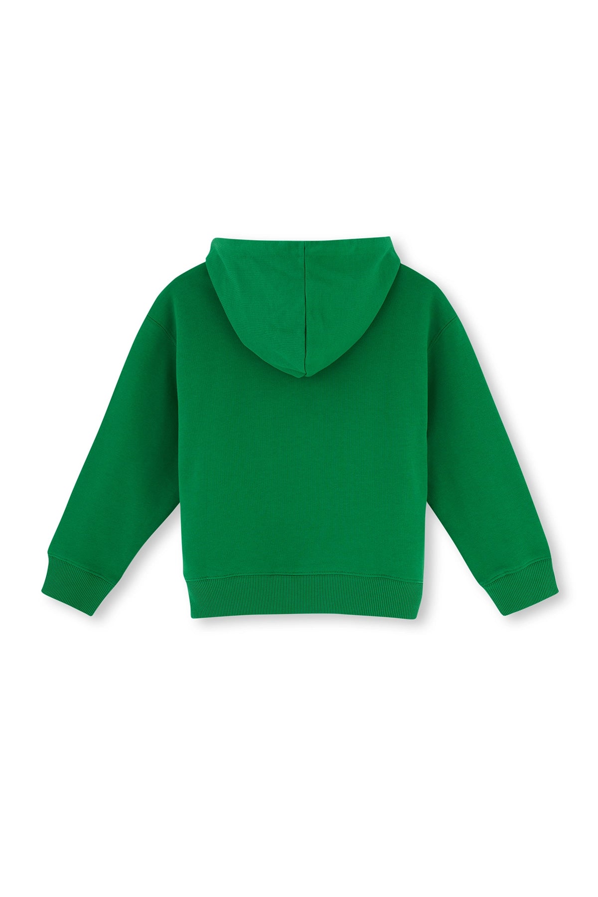 Yeşil Kapüşonlu Slogan Baskılı Unısex Sweatshırt