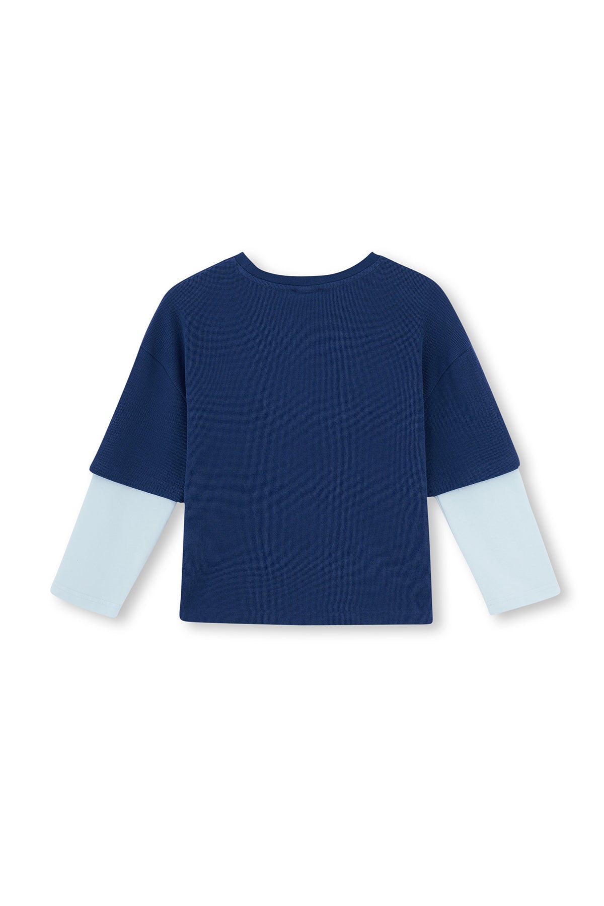 Lacivert Slogan Baskı Detaylı Uzun Kollu Pijama Takımı