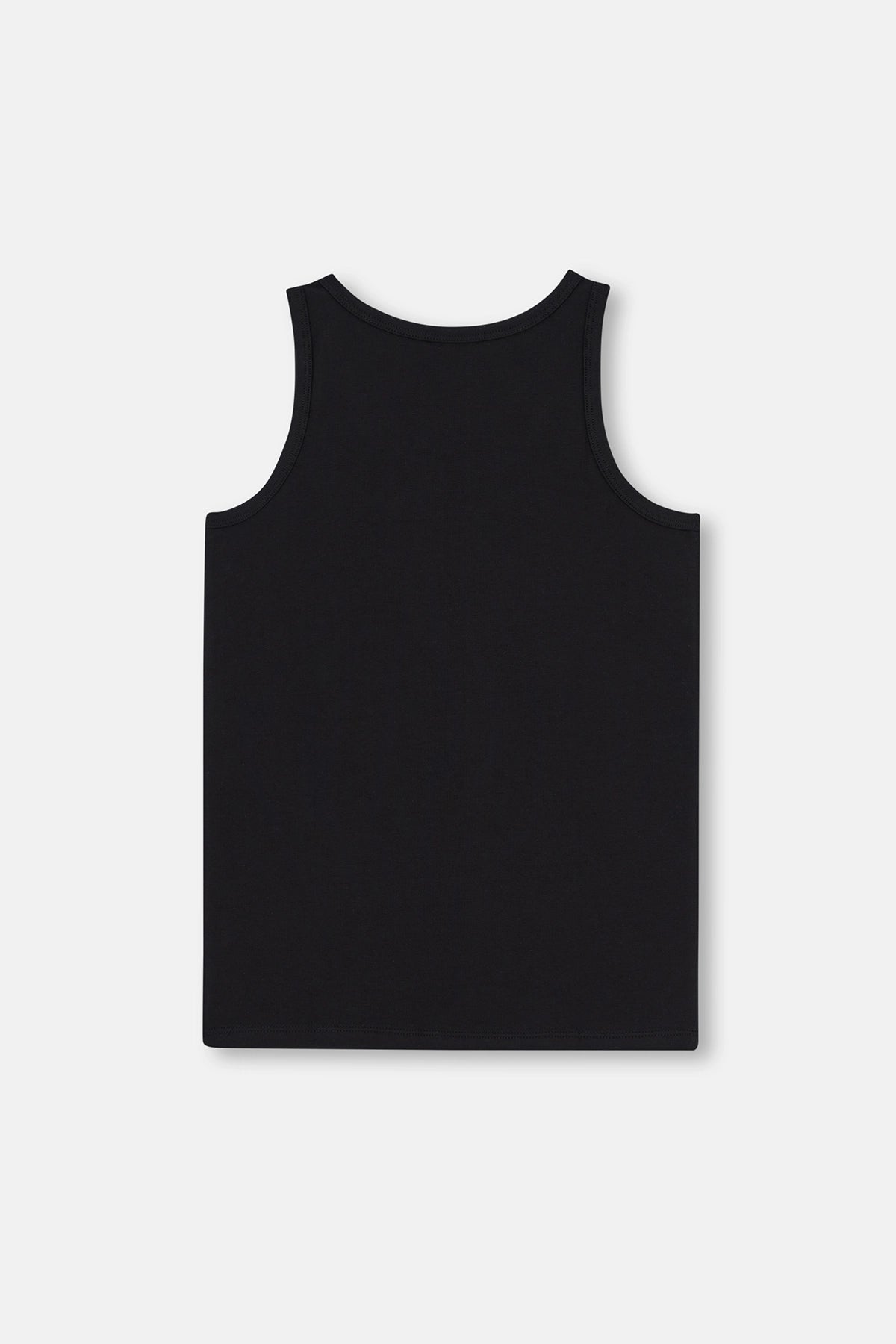 Beyaz-Siyah 2'Li Erkek Çocuk Pamuklu Atlet