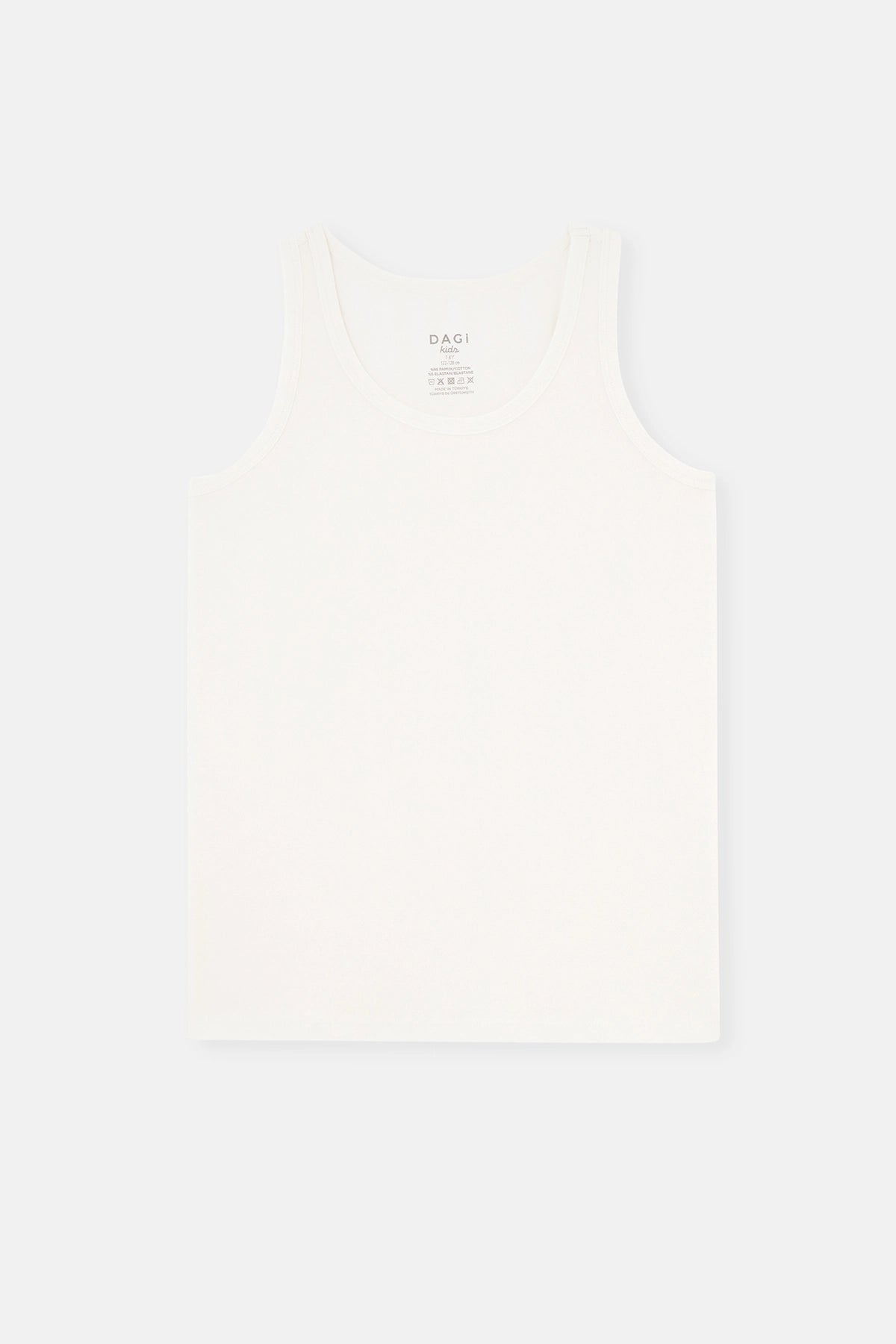 Beyaz-Siyah 2'Li Erkek Çocuk Pamuklu Atlet