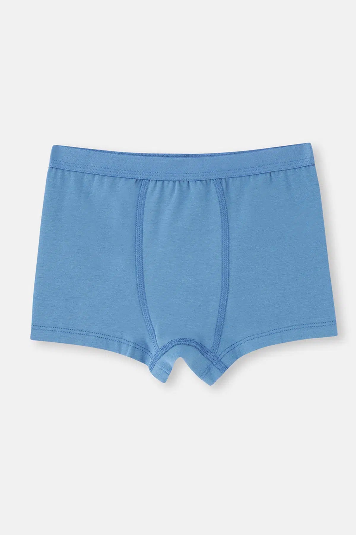 Mavi-Grimelanj 2'Li Erkek Çocuk Pamuklu Boxer