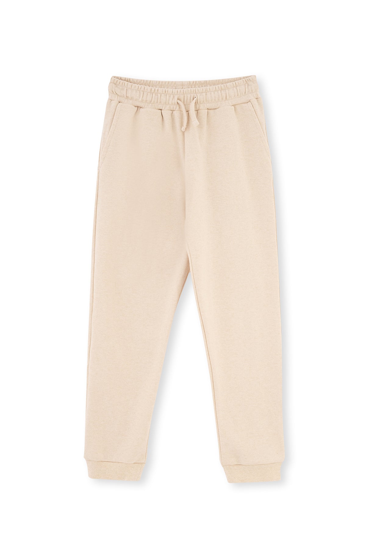 Bej Melanj Jogger Paça Eşofman Altı