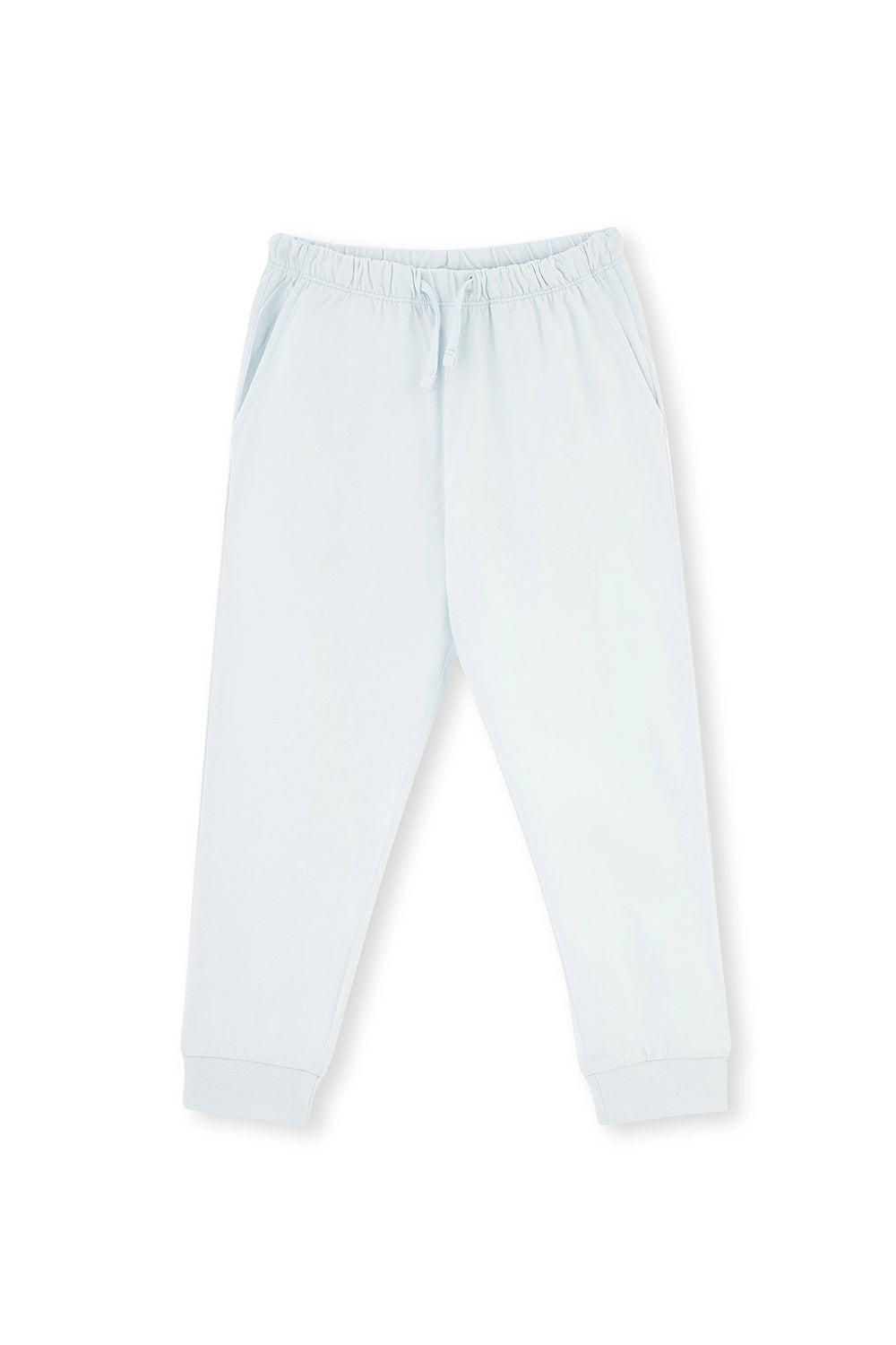 Açık Mavi Baskı Detaylı Uzun Kollu Bisiklet Yaka Pijama Takımı