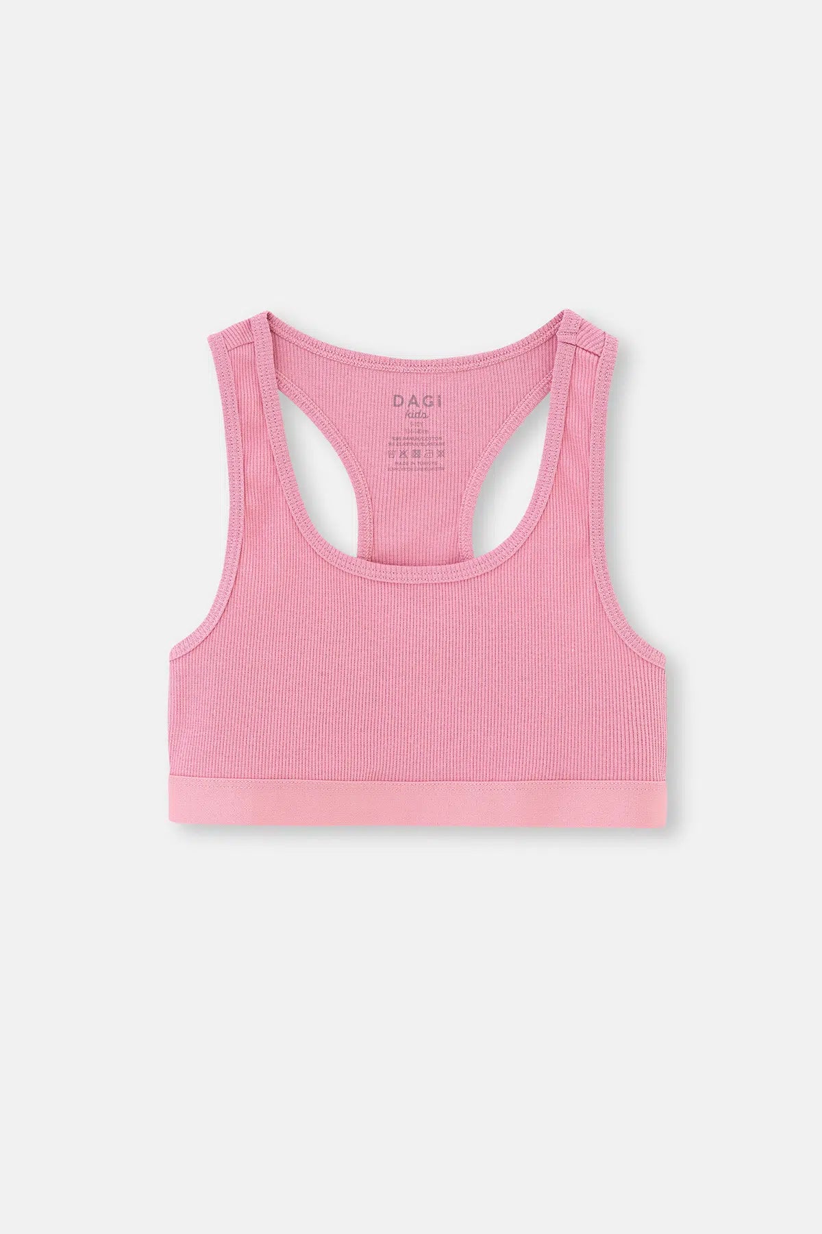 Ekru-Pudra 2'Li Kız Çocuk Pamuklu Kaşkorse Büstiyer