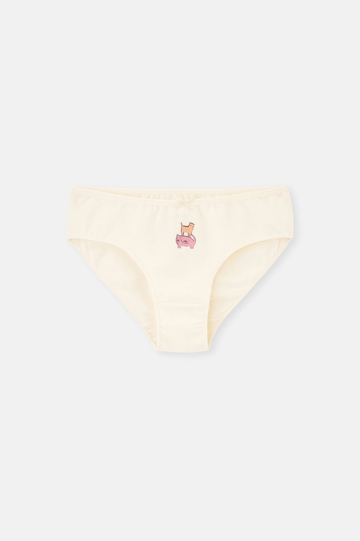 Multicolor 3'Lü Baskılı Kız Çocuk Pamuklu Slıp