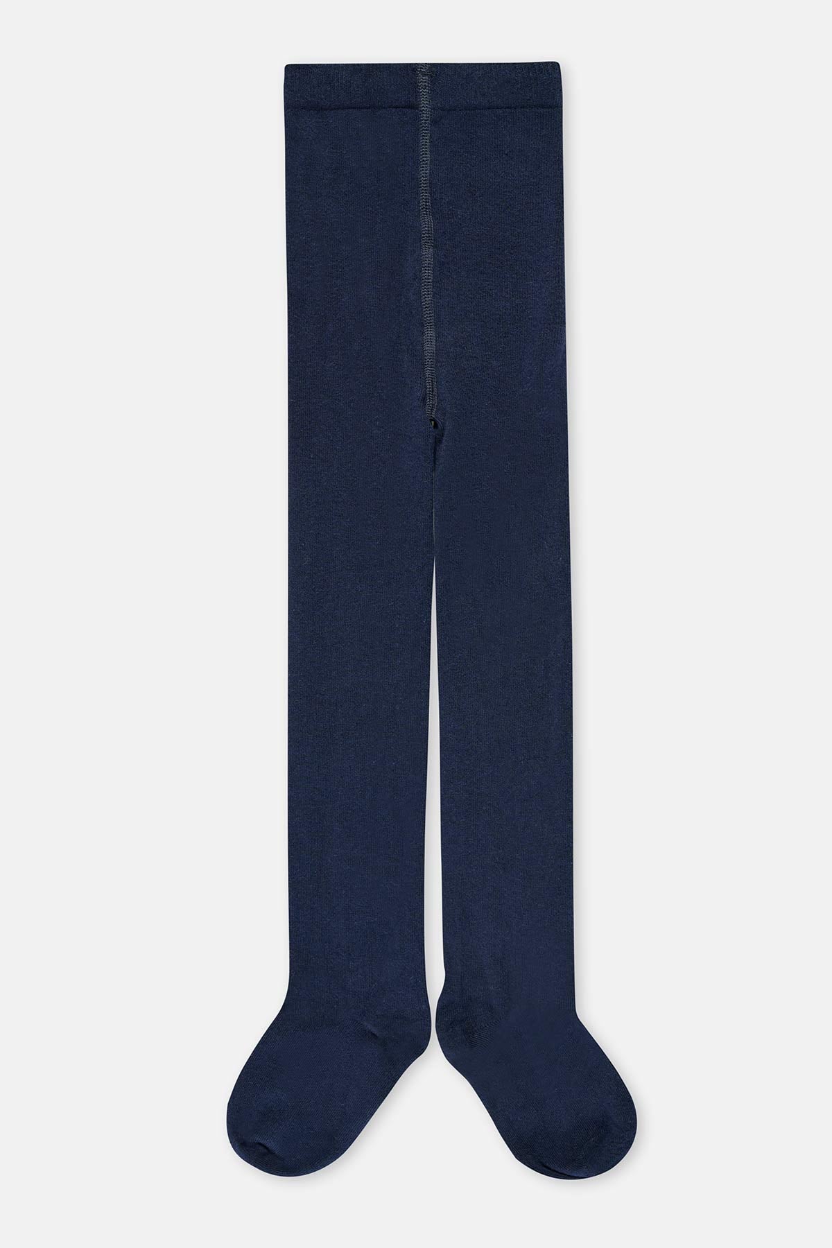 Ekru-Lacivert Kız Çocuk 2'Li Külotlu Çorap