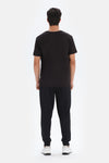 Siyah Dagi Active Baskılı Spor T-Shirt