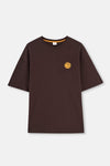Koyu Kahve Dagi Active Sırt Baskı Detaylı T-Shirt