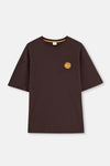 Koyu Kahve Dagi Active Sırt Baskı Detaylı T-Shirt