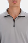 Açık Gri Dagi Active Fermuar Yaka Sweatshirt