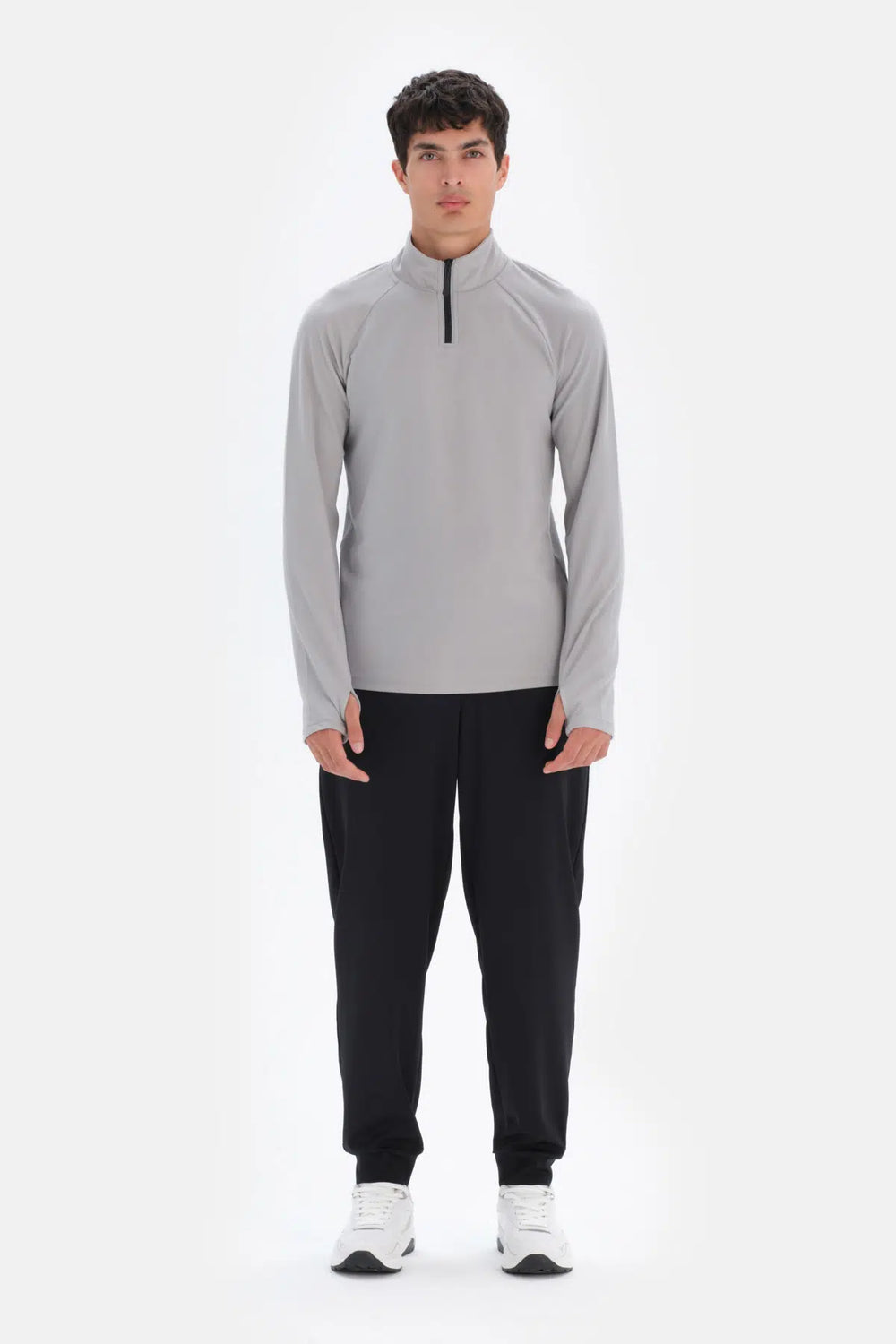 Açık Gri Dagi Active Fermuar Yaka Sweatshirt