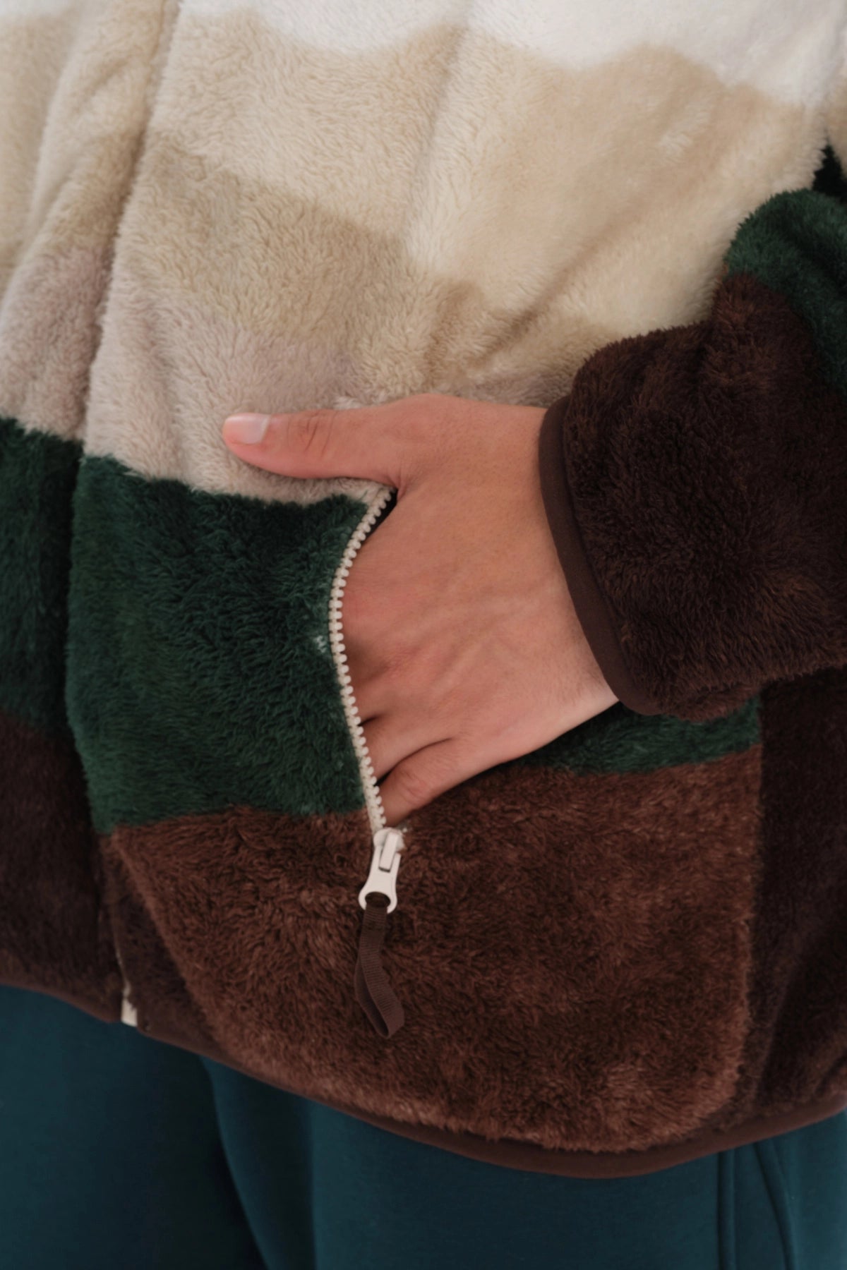 Multicolor Dagi Active Dağ Baskılı Polar Sweatshirt