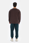 Koyu Kahve Dagi Active Dağ Baskılı Sweatshirt