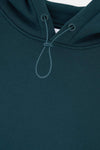 Koyu Yeşil Dagi Active Koyu Kapüşonlu Kol Garnili Sweatshirt