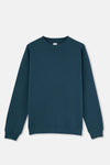 Petrol Mavi Dikiş Detaylı Sweatshirt