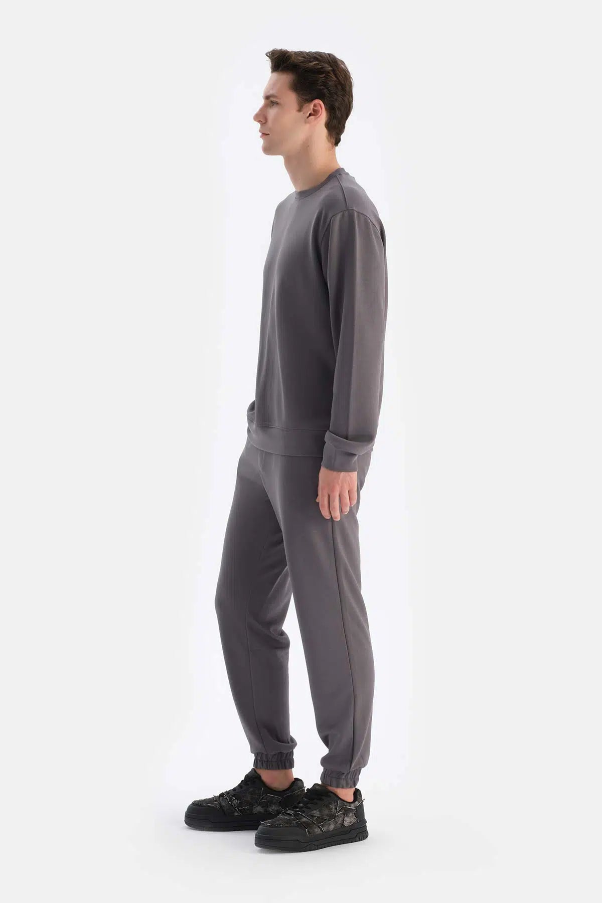 Füme Jogger Paça Eşofman Altı