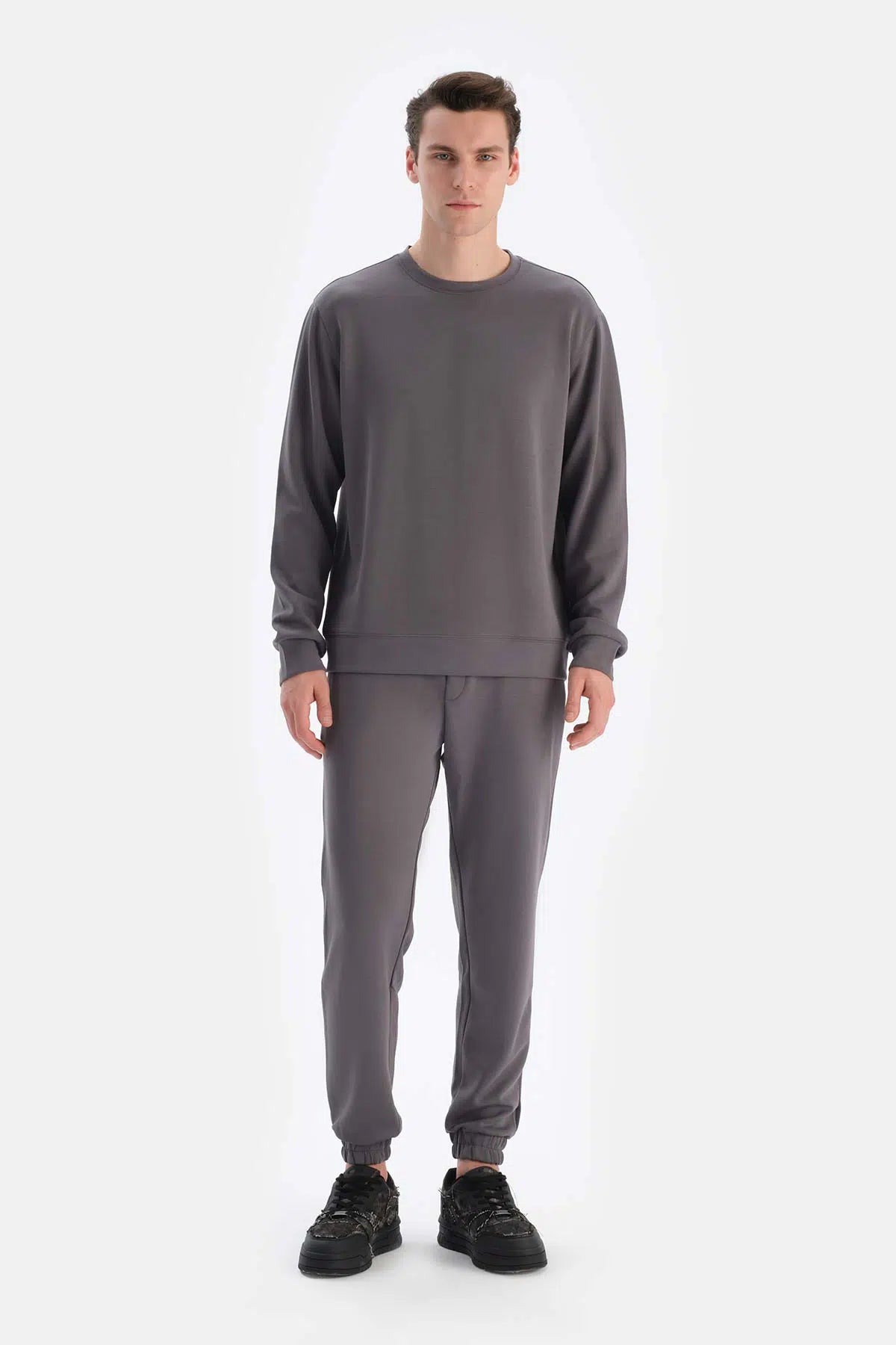 Füme Jogger Paça Eşofman Altı