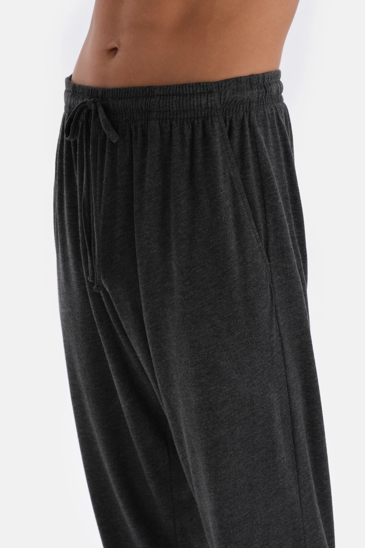 Antrasit Melanj Jogger Paça Örme Pijama Altı