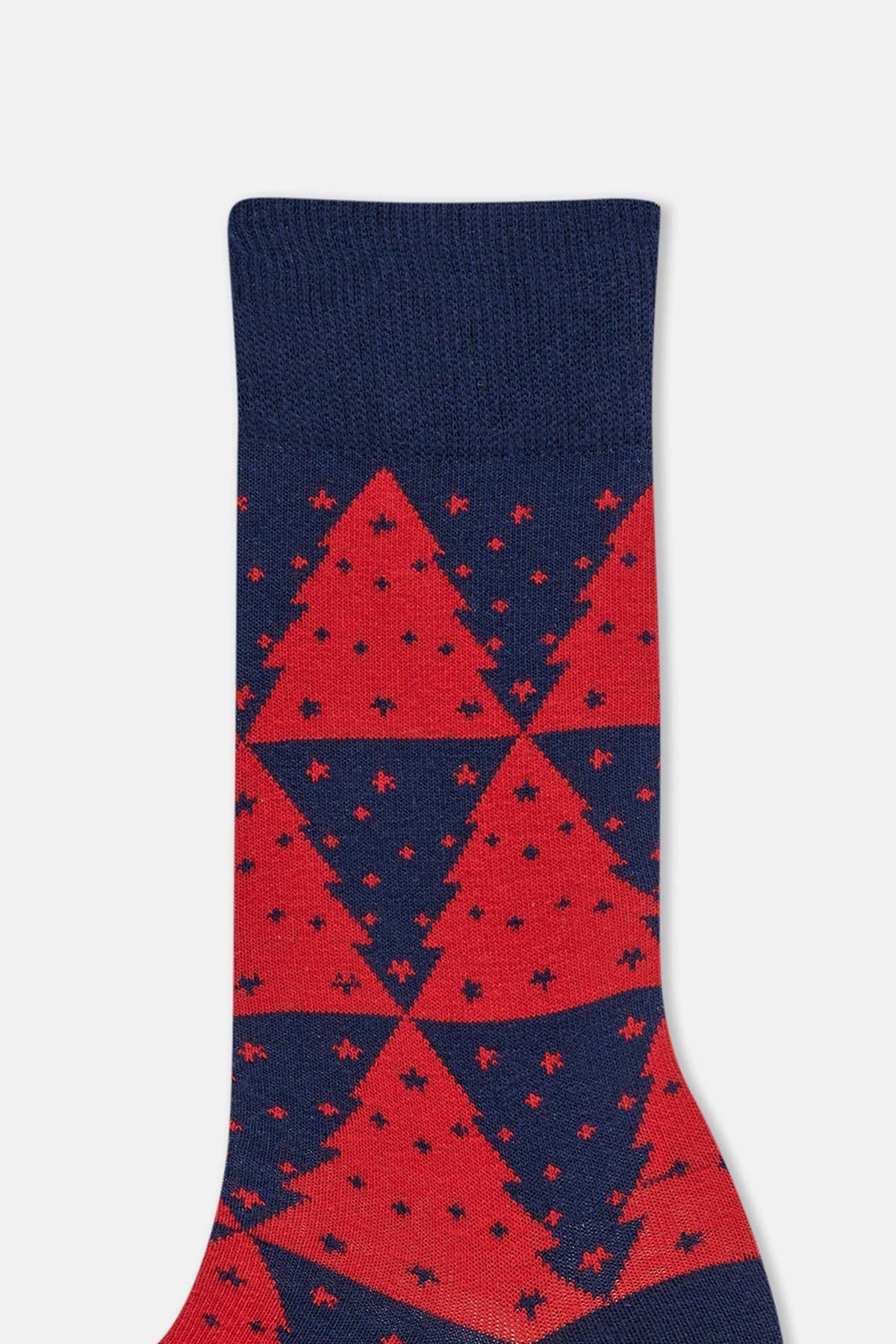 Multicolor Erkek 2'Li Ağaç Desenli Yılbaşı Çorabı