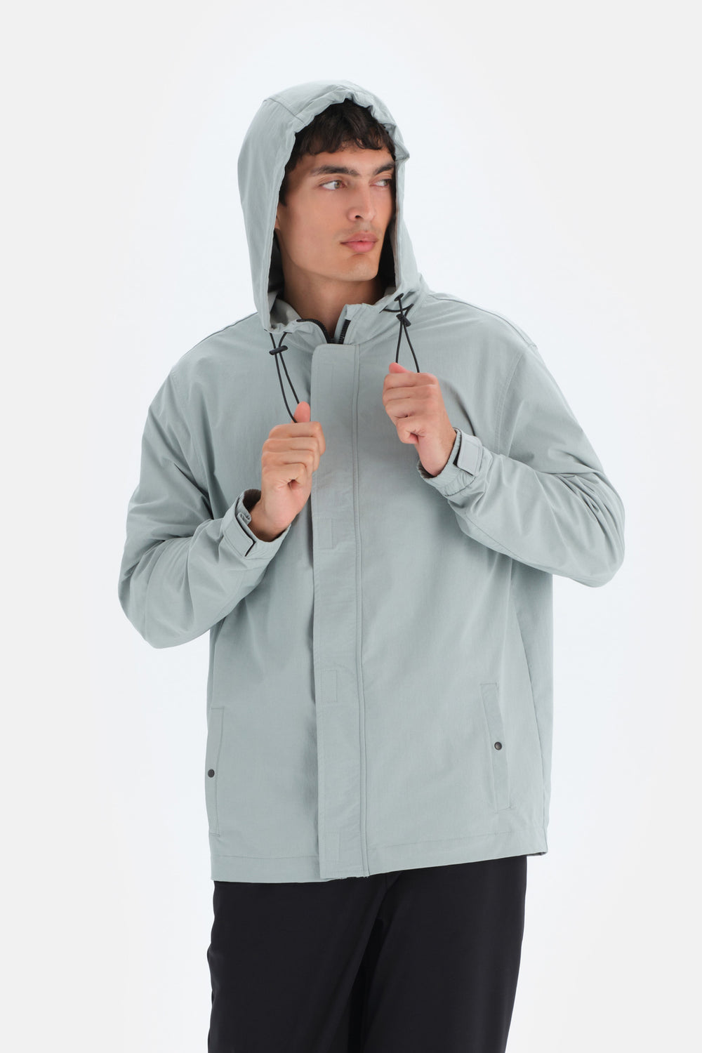 Mint Yeşili Dagi Active Mint i Sırt Baskı Detaylı Mont